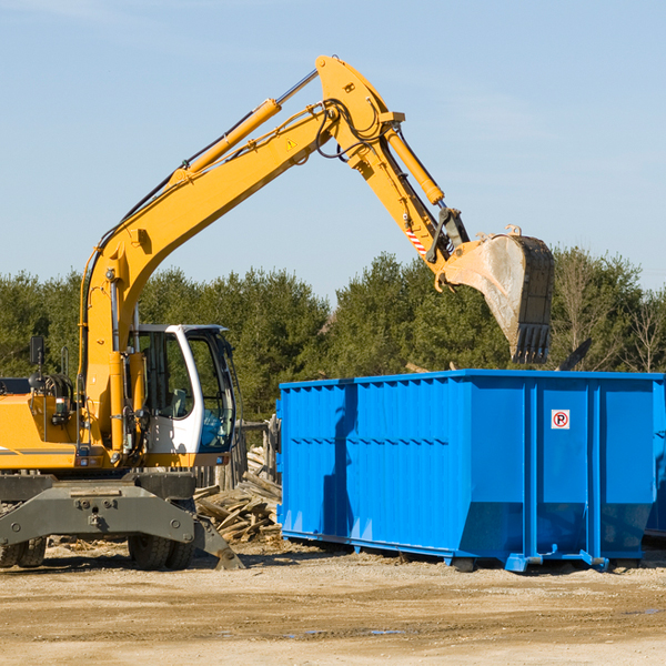 what happens if the residential dumpster is damaged or stolen during rental in Huron